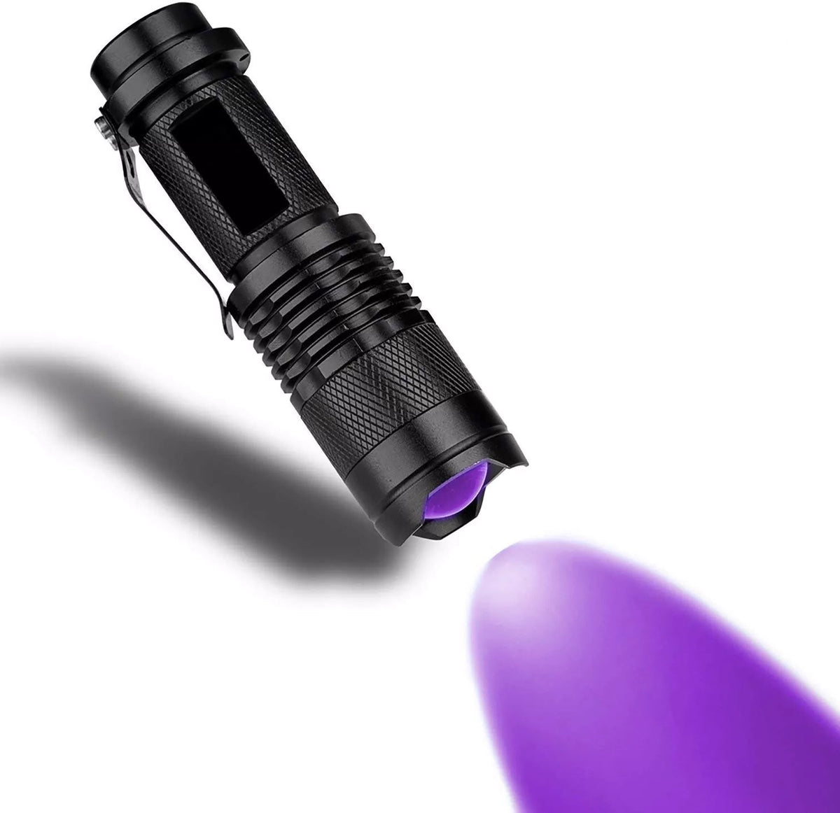 UV Flashlight 395nm Black Light - 3 Light Modes & Zoom Function