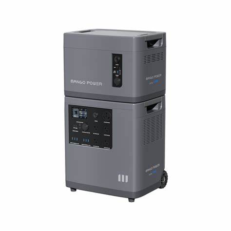 A 7kwh portable silent electric generator  stack available for rent in from Dependable Expendables locally in the Dallas / Fort Worth Texas.