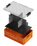 SIDIOCrate Heavy Duty Half Size Rubber Mat - Dependable Expendables