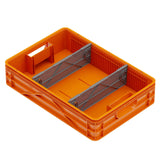 Orange Quarter Size SidioCrate with dividers is perfect for smaller video and film camera parts or accessories - Dependable Expendables