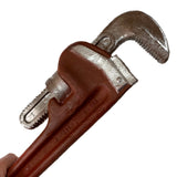 Extra Large Red Rust Foam Rubber Stunt 24 Inch Pipe Wrench Safe prop for TV, movie or live theater stunt work and choreographed fight scenes.