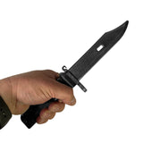 Smith & Wesson Style Bayonet Poly Training Knife with 6 Inch Turkish Clip Point Blade Prop - Dependable Expendables