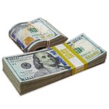 Money Prop - New Series $100 ✔️RealAged™ Full Print  $20,000 Stack & Band Pack