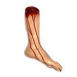 Foam Rubber and Vinyl Bloody Severed Right Foot Stump