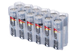 Storacell AA - 12 Pack Battery Caddy Clear - Dependable Expendables