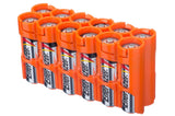 Storacell AA - 12 Pack Battery Caddy Orange - Dependable Expendables