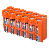 Storacell AA - 12 Pack Orange Battery Caddy - Dependable Expendables