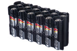 Storacell AA - 12 Pack Battery Caddy (Tuxedo Black)