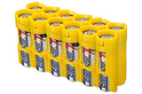 Storacell AA 12 Pack Yellow Battery Caddy - Dependable Expendables
