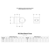Hollaender® Fitting Short Barrel Cross