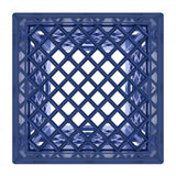 Plastic Grip Storage Square 16 Quart Milk Crate (Black, Blue, Brown, Grey, Green, Lime, Orange, Pink, Red, White, Yellow, Ultra Violet)