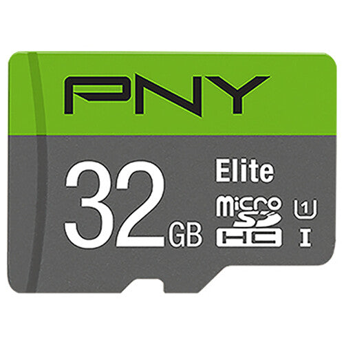 PNY 32GB Elite UHS-I microSDHC Memory Card used as recording media for professional video and audio recording devices.