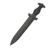 Long Spear Pointed Dagger Poly Training Knife Prop with 8.5 Inch Blade and Grooved Wood Grained Textured Handle - Dependable Expendables