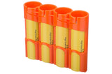Storacell 18650 - 4 Pack Battery Caddy(Orange)