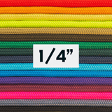 1/4" Quarter Inch Double Braid Solid Nylon Rope (Multiple Colors) - Dependable Expendables