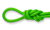 1/4" Quarter Inch Double Braid Solid Nylon Rope Neon Green - Dependable Expendables