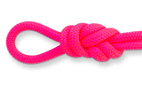 1/4" Quarter Inch Double Braid Solid Nylon Rope Neon Pink - Dependable Expendables