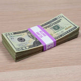 Money Prop - New Series $20 ✔️RealAged™ Full Print $4,000 Stack & Band Pack - Dependable Expendables