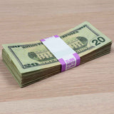 Money Prop - New Series $20, $50, $100 ✔️RealAged™ Full Print $17,000 Stacks Pack