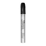 Sharpie Durable Metal Barrel Permanent Marker, Broad Chisel Tip, Black