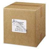 Avery Shipping Labels w/ TrueBlock Technology, Laser Printers, 3.33 x 4, White, 6/Sheet, 100 Sheets/Box - Dependable Expendables