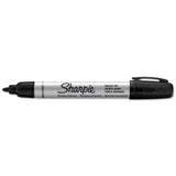 Sharpie Durable Metal Barrel Permanent Marker, Medium Bullet Tip, Black