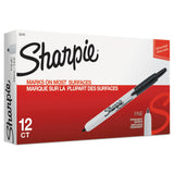 Sharpie Retractable Permanent Marker, Fine Bullet Tip, Black