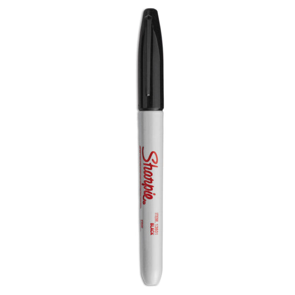 Sharpie Industrial Permanent Marker Value Pack, Fine Bullet Tip, Black