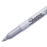Sharpie Metallic Fine Point Permanent Marker Value Pack, Fine Bullet Tip, Metallic Silver, 36/Pack