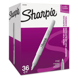 Sharpie Metallic Fine Point Permanent Marker Value Pack, Fine Bullet Tip, Metallic Silver, 36/Pack