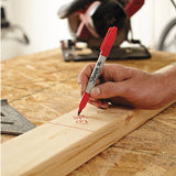 Sharpie Twin-Tip Permanent Marker, Extra-Fine/Fine Bullet Tips, Red, - Dependable Expendables