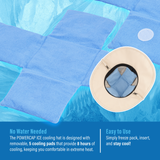 POWERCAP ICE Cooling Sun Hat – Instant Cooling Relief with Reusable Ice Packs, UPF 50 UV Sun Protection, Lightweight & Breathable for Hot Weather