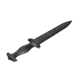 Long Spear Pointed Dagger Poly Training Knife Prop with 8.5 Inch Blade and Grooved Wood Grained Textured Handle - Dependable Expendables