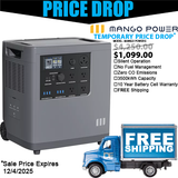 3.5 kWh Mango Quiet Power E generator providing clean quiet portable power for video and film production - Dependable Expendables Dallas Texas