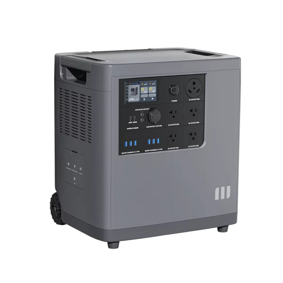 3.5kWh Mango Power silent E generator for daily weekly rental for television, film and live events available locally from Dependable Expendables Dallas Texas