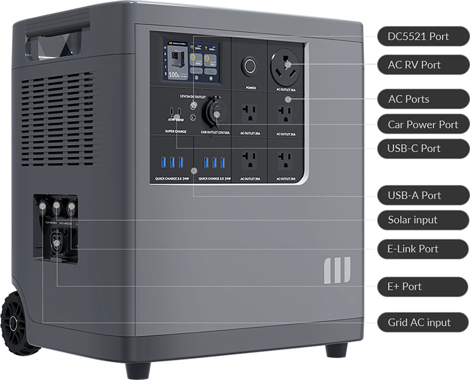 rechargeable generators Mango Power E Portable 3.5kWh Power Station Silent Generator