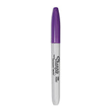 Sharpie Fine Tip Permanent Marker, Fine Bullet Tip, Purple, Dozen