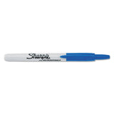 Sharpie Retractable Permanent Marker, Fine Bullet Tip, Blue