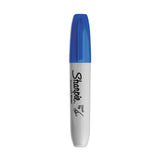Sharpie Chisel Tip Permanent Marker, Medium Chisel Tip, Blue, Dozen
