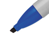 Sharpie Chisel Tip Permanent Marker, Medium Chisel Tip, Blue, Dozen