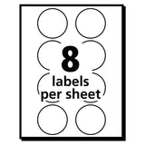 Avery Printable Self-Adhesive Removable Color-Coding Labels, 1.25" dia, Neon Orange, 8/Sheet, 50 Sheets/Pack, (5476) - Dependable Expendables