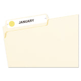 Avery Handwrite Only Self-Adhesive Removable Round Color-Coding Labels, 0.5" dia, Neon Orange, 60/Sheet, 14 Sheets/Pack, (5062)