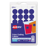 Avery Printable Self-Adhesive Removable Color-Coding Labels, 0.75" dia, Dark Blue, 24/Sheet, 42 Sheets/Pack, (5469) - Dependable Expendables