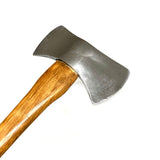 35 inch dual head axe stunt prop molded from a real tool and hand poured in foam rubber urethane. Comes in three variants: Black and silver head. Silver head. Rusty head.