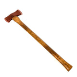35 inch dual head axe stunt prop molded from a real tool and hand poured in foam rubber urethane. Comes in three variants: Black and silver head. Silver head. Rusty head.
