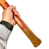 35 inch dual head axe stunt prop molded from a real tool and hand poured in foam rubber urethane. Comes in three variants: Black and silver head. Silver head. Rusty head.