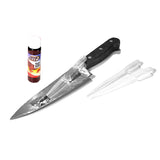 Plastic 13 Inch Chef’s Knife Silver Blade and Black Handle - Dependable Expendables