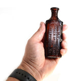 Vintage Amber Breakaway Small Poison Bottle Prop - Dependable Expendables