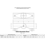 Hollaender® Fitting Adjustable Elbow