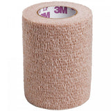 Coban Self-Adherent Wrap - 3 Inch x 5 Yard Roll (Beige, Black)
